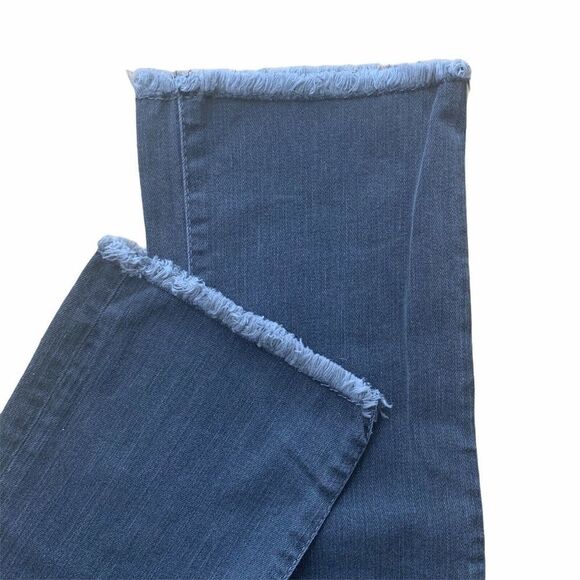 Free People Raw Hem Straight Leg Jeans Size 24 - Picture 4 of 6
